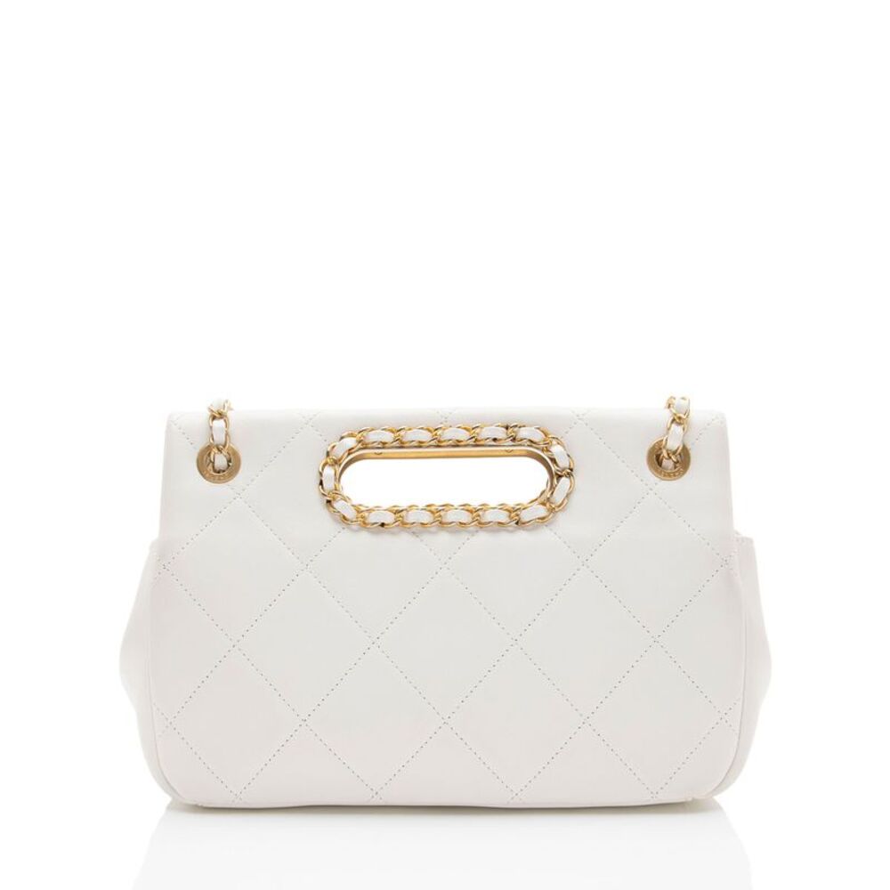 Chanel Lambskin A Real Catch Flap Bag - Picture 3 of 12